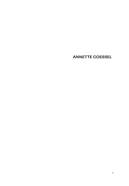 Katelog Annette Goessel